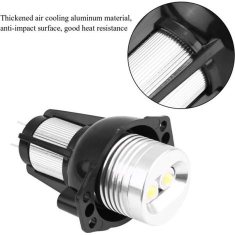 Ampoule Angel Eye, 2 Pièces LED Halo Anneau Marqueur Lumière 12 V 12 W Phare Angel Eyes Ampoule pour Série 3 E90 E91 2005-2008 (1/4)