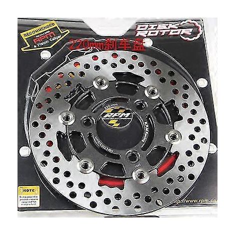 Disques de frein universels 20057 mm / 22070 mm / 26060 mm pour motos/scooters/motos sportives, usinés CNC, compatibles Yamaha, Honda, Suzuki, KTM - Style A 220, titane (1/5)