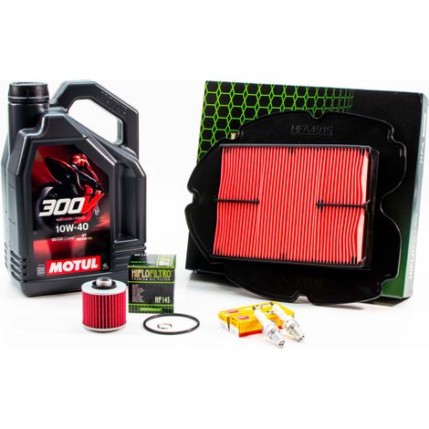 Kit Révision Filtres Bougies pour YAMAHA TDM 900 de 2002 à 2010 - MOTUL 300V ROAD RACING 10W40 4L