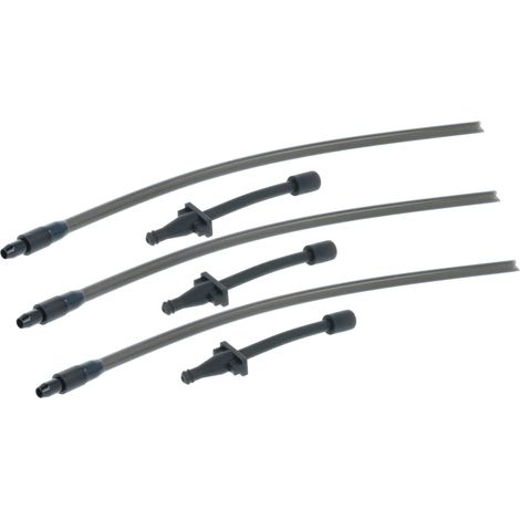 vhbw 3x Milchschlauch-Set kompatibel mit Siemens TI907F01DE/02, TI907F01DE/01 Kaffeemaschinen - 3x Milchschlauch, 3x Milchadapter
