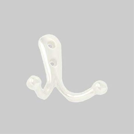 Gancetto per bagno e cucina doppio 40x19x50 mm - ottone lucido (10 pezzi) (1/2)