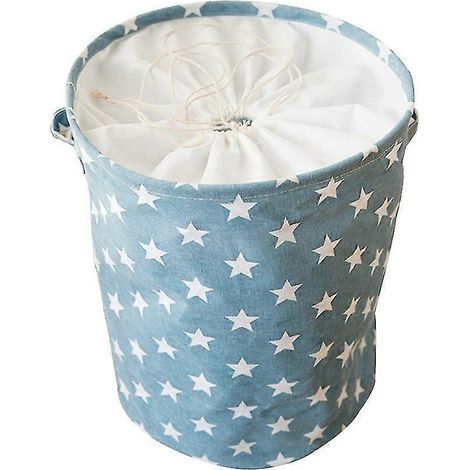 Panier à linge pliable, imperméable, boîte à linge ronde pour la maison, organisateur de jouets pour enfants, sac de rangement avec poignée (1/5)