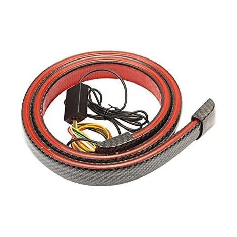 Bande de feu arrière de voiture à LED en fibre de carbone, longueur 130 cm, bande de feu arrière de voiture flexible, aileron de queue de coffre de toit arrière (1/5)
