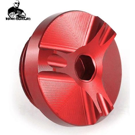 Für Kawasaki ZX10R ZX10RR 2016–2022 ZX 10R/10RR ZX 10 R/RR Motorrad CNC-Öldeckelschraube Einfülldeckel – OHNE LOGO, ROT
