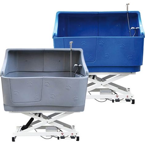 Ibáñez Glenbath elettrico Swinging Dog Bath con estensione posteriore COLOR GRANITE (1/5)