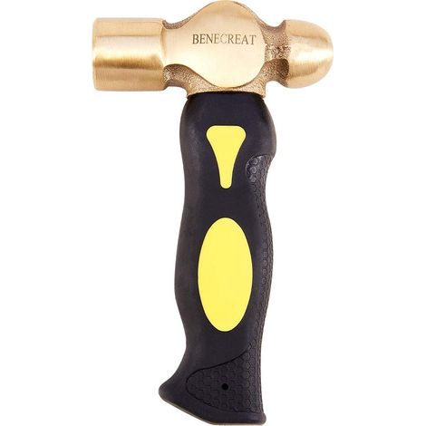 Marteau pour Le Bricolage Crafts Arts Faire des Bijoux, à Manche Court avec Double Face Têtes de Mallet pour dapping Punch, 16cm Long (1/5)