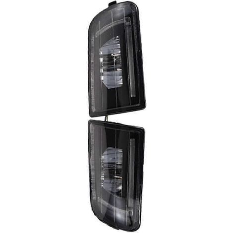 paire de feux antibrouillard LED 12 V 35 W avec clignotants pour Toyota, noir SZRH AV