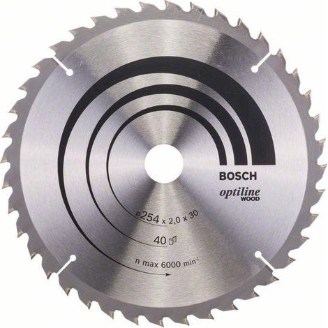 Lama circolare PRO Wood, 254 x 2 x 30 mm, T40