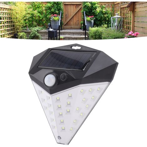 Solarbetriebene LED-Außenleuchte mit Bewegungsmelder, Solarstraßenleuchte mit 3 Beleuchtungsmodi, Solarwandleuchte mit Bewegungsmelder für die Einfahrt. (1/5)