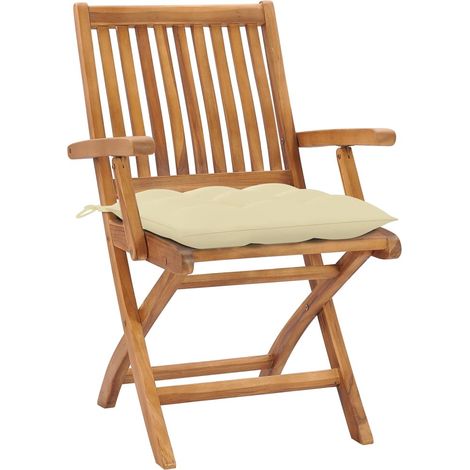 Maison Exclusive - Klappbare Gartenstühle mit Kissen 4 Stk. Massi