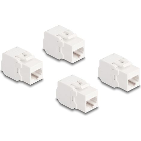 Delock Conector RJ45 para mÃ³dulo Keystone Cat.6A UTP 4 piezas