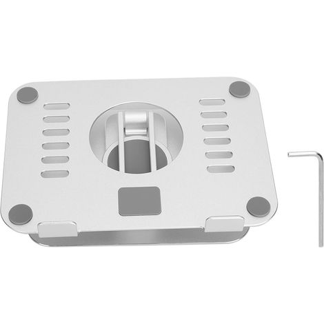 Höhenverstellbarer, rutschfester Tablet-Ständer mit Silikon-Belüftungslöchern, Ständer aus Aluminiumlegierung für Geräte bis zu 12,9 Zoll.