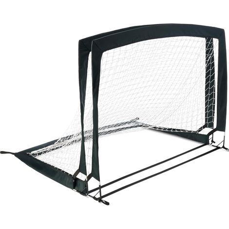 Portería de fútbol portátil y plegable para entrenar en el jardín.