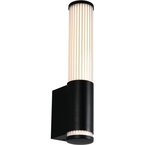 Trio LED-Wandleuchte Stefano schwarz matt 5,2 x 29 cm Steckdose (1/3)