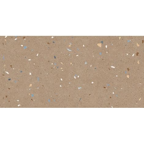 Carrelage sol / mur effet terrazzo 60x120 cm Croccante-R Nuez (vendu par boite de 1,44m2) (1/4)