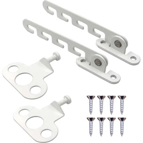 Lot de 2 butées de fenêtre, verrou de fenêtre, butées de fenêtre en métal, système de verrouillage pour fenêtres basculantes, volets, verrou de fenêtre permettant de régler l'ouverture de la fenêtre (