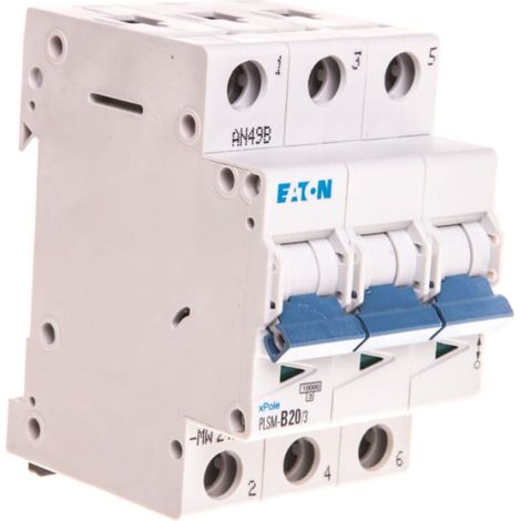 Leistungsschalter 3P B 20A 10kA AC plsm-B20/3-MW 242449