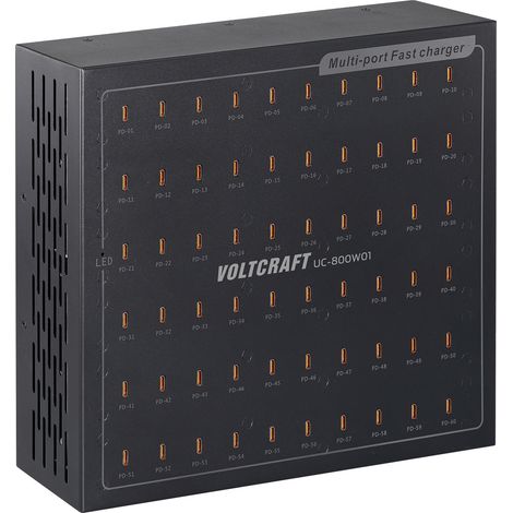 VOLTCRAFT UC-800W01 Chargeur USB 800 W USB-C® Power Delivery noir intérieure USB Power Delivery (USB (1/5)
