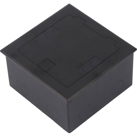 Boîtier de prise de sol encastrable en acier inoxydable 16A avec 3 trous, ports USB et prise informatique (1/5)