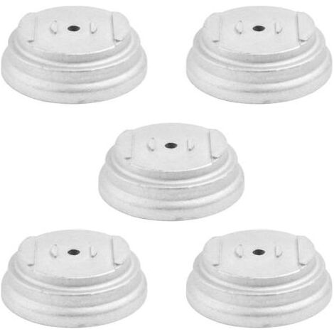 Lot de 5 débroussailleuses en aluminium avec couvercle en aluminium, design portable et amovible (1/5)
