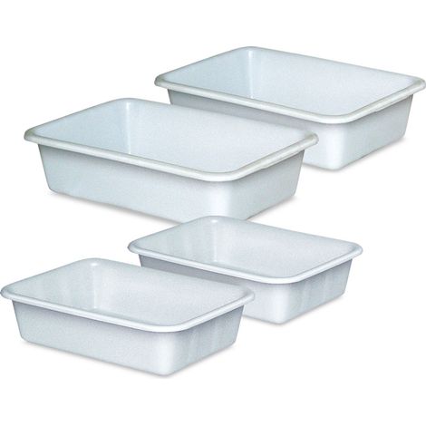 BRB Lot de 4 bacs en plastique de qualité alimentaire, 2 x 25 l, 2 x 40 l