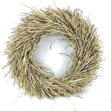 40 cm Graskranz, Herbstlicher Türkranz, Handgefertigt, Perfekte Dekoration für Zuhause, Party, Landhausstil, Original (1/2)