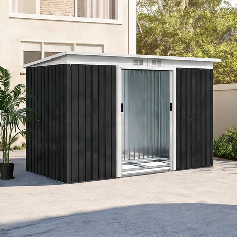 Abri de jardin en acero Galvanizado PP 280 x 130 x 172 cm (1/5)