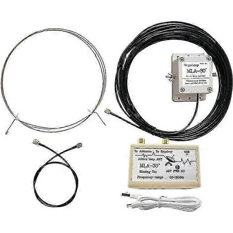 Antenne boucle 30+ pour la réception radio ondes courtes et moyennes HA SDR - Antenne de toit active 0,5-30 MHz pour appareils de marque Ba (1/5)