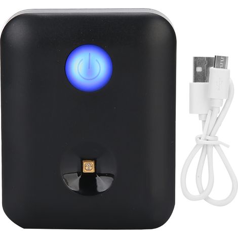 Lampe UV rechargeable noire pour poubelle WC, mini lampe de nettoyage à ultraviolets LED portable (1/5)