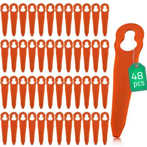 Chuancheng 48-teiliges Ersatzmesserset aus Kunststoff für Stihl Polycut 2-2, Polycut 3-2 und Rasentrimmer FSA 45, FSA 57 und FSE 52 ersetzt OEM 4008 007 1000 (1/5)