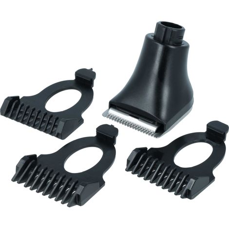 vhbw Trimmer Aufsatz-Set kompatibel mit Philips SensoTouch 1100 Serie RQ1180 Rasierer - 4-teiliges Bartstyler Kit mit 3mm / 5mm / 7mm Bartkamm