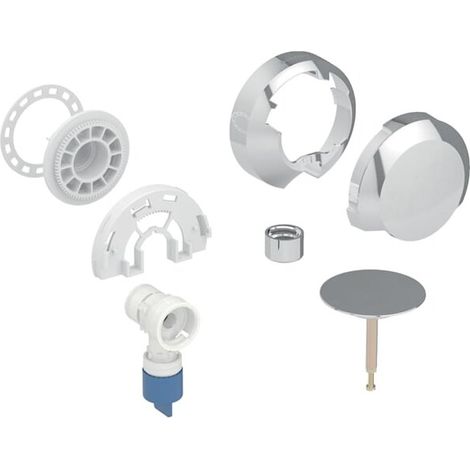 Geberit 245454211 Ensemble prêt à poser pour vidange de baignoire d52 (1/2)