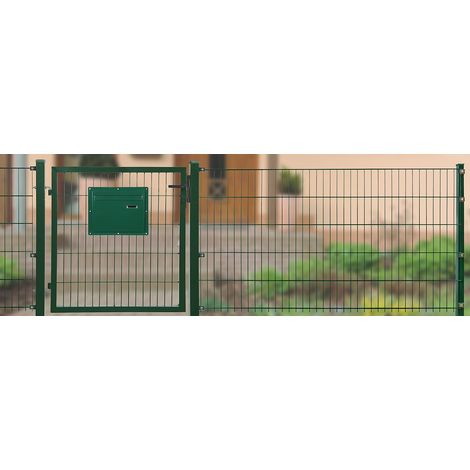 Briefkasten für Mattenzaun grün, RAL 6005