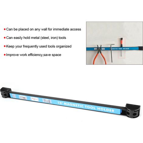 Outils magnétiques de 12", 18" et 24" pour la fixation de barres porte-outils dans les garages et les ateliers (18") (1/5)