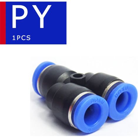 (PY - Utiliser un tuyau de 12 mm) Raccord pneumatique - Connecteur de tuyau - Tube - Tuyau d'air - Raccord à dégagement rapide (1/5)
