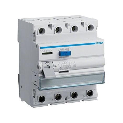 HAGER CDA440D DISJONCTEUR DIFFÉRENTIEL FI 40 A CGA440D