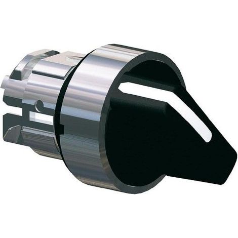 Cabeza selector 3 posiciones fijas 22 mm Negro
