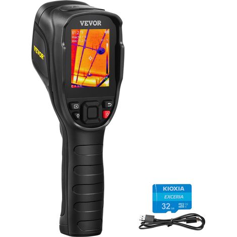 Image Thermique Infrarouge 320 x 240 pixels Caméra Thermique -20 à 400 ℃ Caméra Infrarouge Imagerie Thermique 25 Hz Parfaite pour l'Inspection de la Maison, la Vérification du CVC, la Plomberie (1/5)