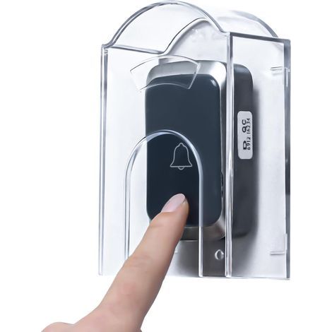 Housse de sonnette extérieure étanche pour interrupteurs d'ouverture de porte de garage et sonnettes sans fil (1/5)