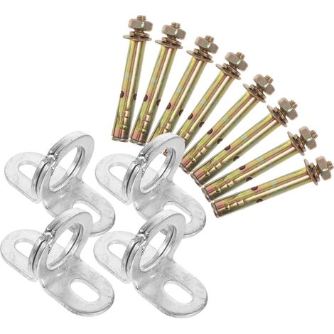 4 crochets plafond - avec vis - pour suspension et rangement (1/5)