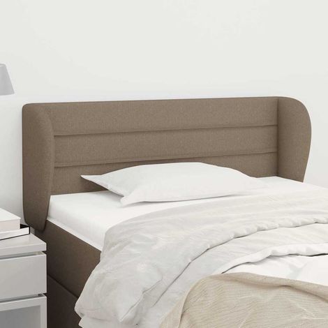 vidaXL Cabecero de tela gris taupe 83x23x78/88 cm (1/5)