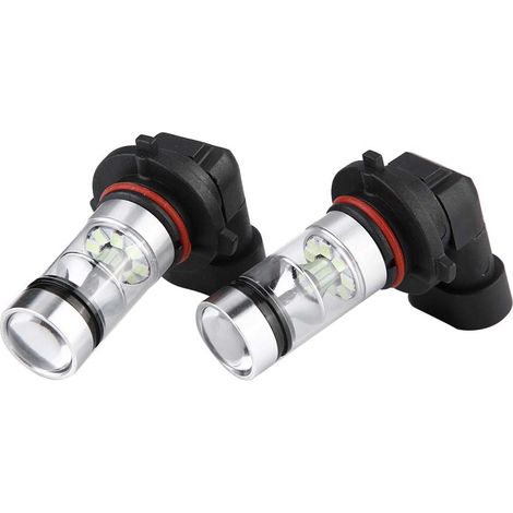 2x Ampoules LED 9006 HB4 8000K Bleu Glace 100W pour Phares de Voiture et Feux de Brouillard