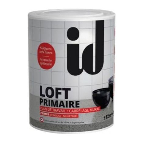 Primaire Loft béton ciré 1L - Mur et plan de travail - ID Paris (1/5)