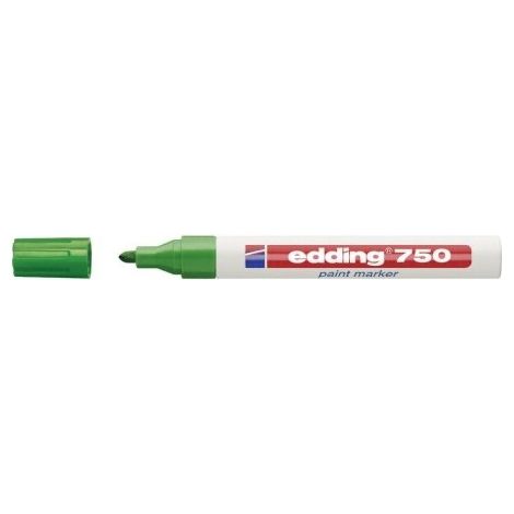 Edding 4-750004 Pennarello N°4 vernice Verde - punta da 2 a 4 mm - compatibile con vetro, metallo, plastica, legno