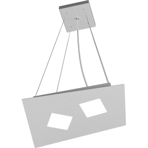 Sospensione Moderna Note Metallo Grigio 2 Luci Gx53 (1/4)