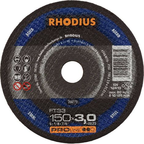 Rhodius FT33 200773 Jeu de disque à tronçonner 25 pc(s) acier