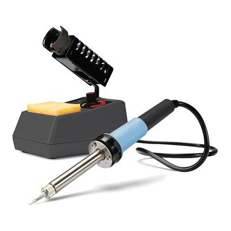 Velleman Estación de soldadura 50 W con indicador LED y regulación electrónica de temperatura 175–480 °C, ideal para profesionales y bricolaje