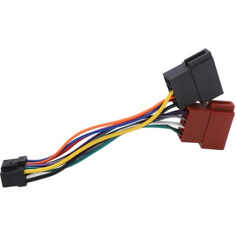 Jeffergarden ISO-Kabelbaum-Anschlussadapter 16-poliger Stecker Autoradio-Kabelbaum-Ersatz für Alpine