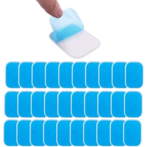 Gels d'électrostimulation - 2021 - Patchs de Gel de Remplacement - 60PCS - Abdominaux - Mixte (1/4)