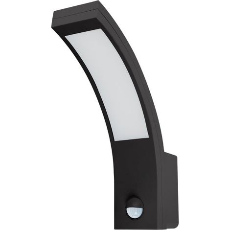 Applique Murale LED Extérieur 10W Noir avec Détecteur de Mouveme (1/2)
